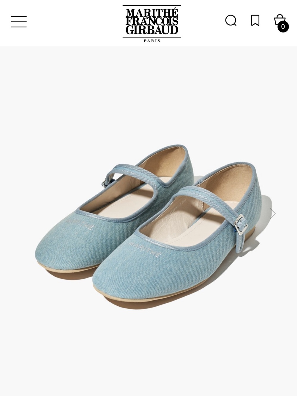 Marithe Francois Girbaud Sage Green Mary Jane Canvas Flats